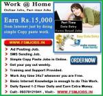 PART TIME WORK FROM HOME JOBS , EASY DATA ENTRY WORK FROM HOME! VISIT:- WWW.FSMJOBS.IN